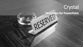  Presentation with recycle plastic bags - Slides enhanced with plastic reservation sign with ashtray background and a  colored foreground