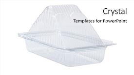  Presentation with plastic container - Audience pleasing presentation design consisting of plastic sandwich container on white backdrop and a white colored foreground