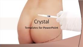  Presentation with cosmetic surgery - Slides featuring plastic surgeons - surgeon hand in glove holding background and a lemonade colored foreground