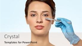  Presentation with plastic surgery - Presentation theme consisting of plastic-surgery-blepharoplasty-and-beauty background and a coral colored foreground