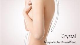  Presentation with plastic surgery - Presentation theme featuring plastic surgery concept female body background and a lemonade colored foreground