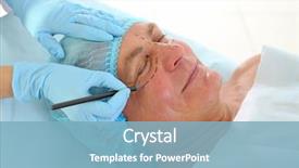  Presentation with trauma and plastic surgery - Audience pleasing PPT theme consisting of plastic surgery concept hands marking backdrop and a light blue colored foreground