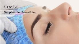  Presentation with injection plastic - Colorful PPT theme enhanced with plastic surgery concept hyaluronic acid backdrop and a lemonade colored foreground