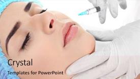  Presentation with injection plastic - Amazing presentation having plastic surgery concept hyaluronic acid backdrop and a lemonade colored foreground