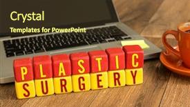  Presentation with breast surgery - Slide deck consisting of plastic surgery written background and a tawny brown colored foreground