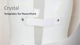  Presentation with prosthesis - Presentation theme featuring plastic-upper-limb-prosthesis-against background and a white colored foreground