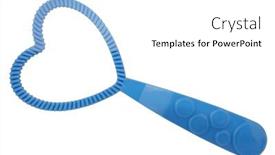  Presentation with stick kids - Slide set consisting of plastic-wand-tool-soap-bubble background and a white colored foreground