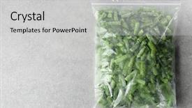  Presentation with plastic bag - Amazing slide deck having plastic zipper bag with frozen backdrop and a light gray colored foreground