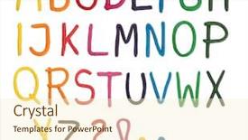  Presentation with alphabet - Amazing slides having plasticine alphabet isolated on white backdrop and a cream colored foreground