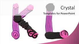  Presentation with pink simple - PPT layouts having plasticine alphabet isolated on white background and a white colored foreground