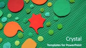  Presentation with green - Amazing presentation having plasticine background plasticine banner dialog backdrop and a ocean colored foreground