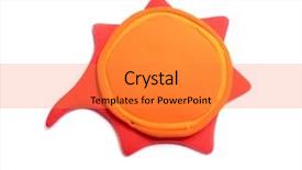  Presentation with red banner - PPT theme featuring plasticine background plasticine banner dialog background and a  colored foreground