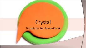  Presentation with orange and grey - Colorful PPT layouts enhanced with plasticine background plasticine banner dialog backdrop and a gold colored foreground