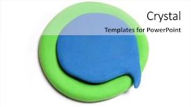  Presentation with blue green - Slide deck enhanced with plasticine background plasticine banner dialog background and a  colored foreground