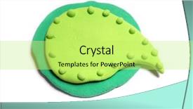  Presentation with green - Slide deck having plasticine background plasticine banner dialog background and a  colored foreground