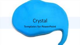  Presentation with banner blue - Presentation design featuring plasticine background plasticine banner dialog background and a  colored foreground