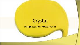  Presentation with yellow - PPT theme consisting of plasticine background plasticine banner dialog background and a  colored foreground