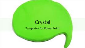  Presentation with green red bank - Beautiful slide set featuring plasticine background plasticine banner dialog backdrop and a seafoam green colored foreground