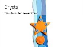  Presentation with color orange - Beautiful presentation theme featuring plasticine letter i color plasticine backdrop and a white colored foreground