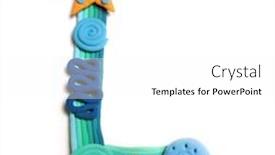  Presentation with color orange - Presentation having plasticine letter l color plasticine alphabet isolated blue and orange color of the alphabet background and a white colored foreground