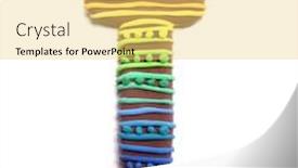  Presentation with children of color - Cool new PPT theme with plasticine letter t color plasticine alphabet isolated backdrop and a yellow colored foreground