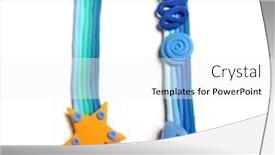  Presentation with color orange - Amazing presentation theme having plasticine letter u color plasticine alphabet isolated blue and orange color of the alphabet backdrop and a white colored foreground