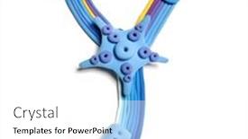  Presentation with yellow color - Beautiful presentation theme featuring plasticine letter y color plasticine alphabet isolated blue and yellow color of the alphabet backdrop and a white colored foreground