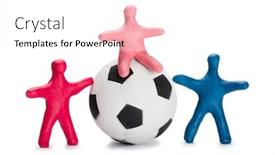 Presentation with soccer - Cool new presentation with plasticine-small-people-soccer-players backdrop and a white colored foreground