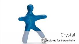 Presentation with soccer - Audience pleasing presentation theme consisting of plasticine-small-person-soccer-player backdrop and a white colored foreground