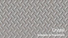  Presentation with diamond plate - Presentation theme with plate background created in photoshop background and a gray colored foreground