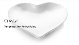  Presentation with white dove heart - Presentation theme consisting of plate in shape of heart background and a white colored foreground