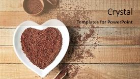  Presentation with quinoa - Slides with plate in shape of heart background and a coral colored foreground