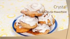  Presentation with cinnamon - PPT layouts enhanced with plate-of-freshly-baked-cinnamon background and a lemonade colored foreground