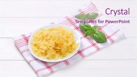  Presentation with square - Beautiful PPT layouts featuring plate of quadretti - square shaped backdrop and a  colored foreground