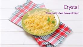  Presentation with math square root - Amazing slide deck having plate of quadretti - square shaped backdrop and a  colored foreground