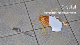  Presentation with spaghetti - Colorful slide deck enhanced with plate-of-spaghetti-dropped backdrop and a gray colored foreground