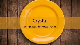  Presentation with shiny - PPT theme enhanced with plate on grungy background table background and a gold colored foreground