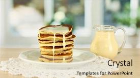  Presentation with condensed milk - Cool new presentation theme with plate with condensed milk backdrop and a lemonade colored foreground