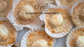  Presentation with cheese - Slides enhanced with plate-with-delicacy-roasted-scallops background and a coral colored foreground