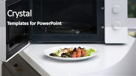  Presentation with medical concept lung cancer medical - Audience pleasing PPT layouts consisting of plate with lunch near microwave backdrop and a wine colored foreground