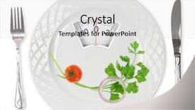 Presentation with diabetes diet - PPT theme with diabetes obesity - diet meal cherry tomato parsley background and a white colored foreground