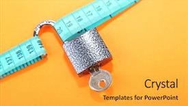  Presentation with weight loss - Amazing presentation design having plateau - conceptual photo of unlocking secret backdrop and a gold colored foreground
