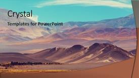  Presentation with filter - Slides consisting of plateau - scenic landscapes of northern argentina background and a seafoam green colored foreground