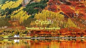  Presentation with scotland - Cool new slide deck with plateau summit - autumn colours in highlands scotland backdrop and a tawny brown colored foreground