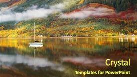  Presentation with summit - Amazing slide deck having plateau summit - autumn colours in highlands scotland backdrop and a tawny brown colored foreground