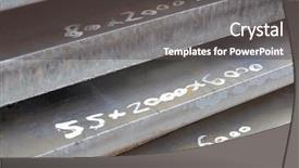  Presentation with stainless steel - Amazing PPT theme having plates made of stainless steel backdrop and a  colored foreground