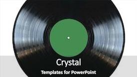  Presentation with vinyl record - Presentation having plates spinning - vinyl record isolated background and a black colored foreground