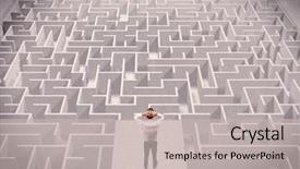  Presentation with maze - Beautiful PPT layouts featuring platform above a detailed maze backdrop and a soft green colored foreground