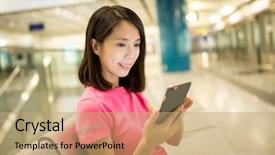  Presentation with train - PPT theme enhanced with  background and a  colored foreground