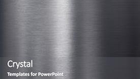  Presentation with brushed metal - Audience pleasing PPT theme consisting of platinum - brushed dark aluminum metal texture backdrop and a gray colored foreground